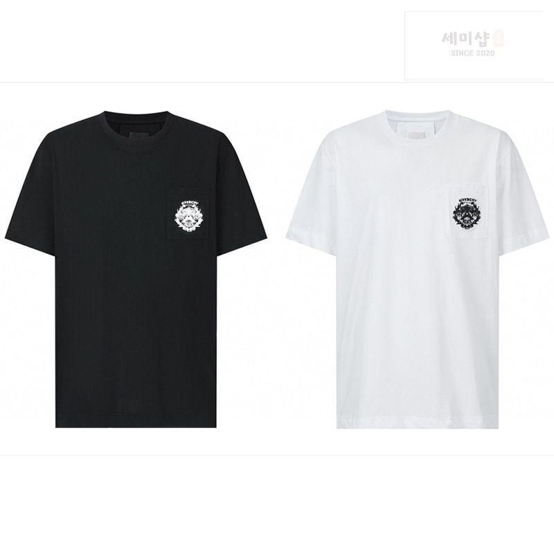 Givenchy 지방시 포킷 클래식핏 반팔 티셔츠 의류 1번 이미지
