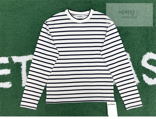 Jil Sander 질샌더 투톤 스트라이프 긴팔 티셔츠 의류 7번 이미지