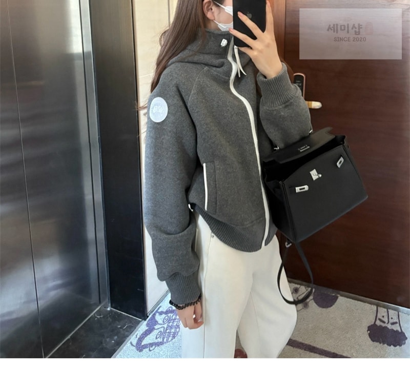 캐나다구스 캐나다구스 칠리왁 플리스 봄버 자켓 베이지 의류 19번 이미지