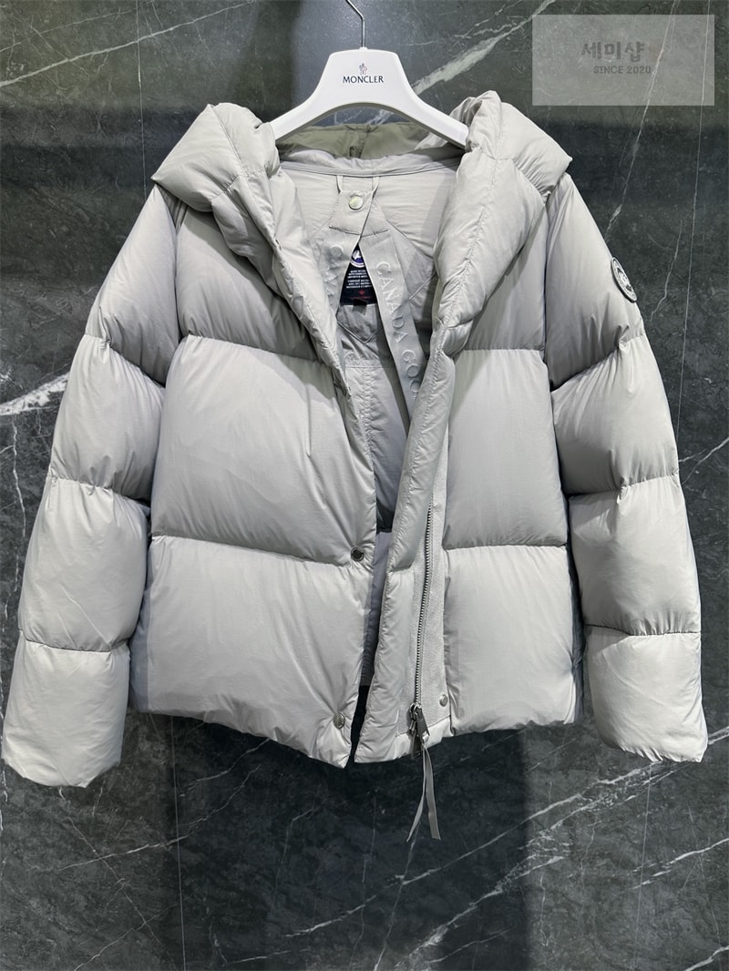 Canada Goose 캐나다구스 Rhoda 로다 숏 다운 패딩 자켓 연그레이 의류 16번 이미지
