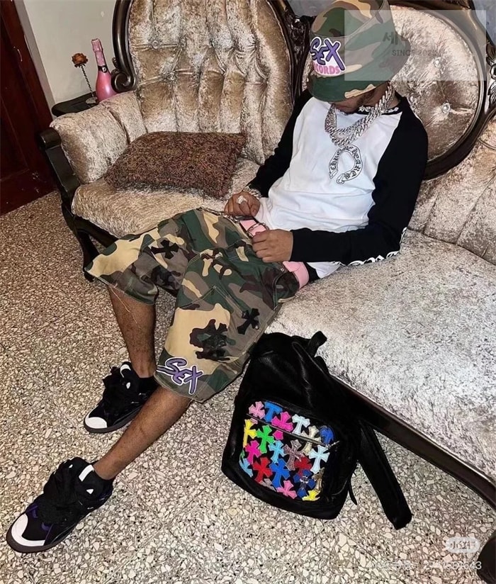 Chrome Hearts 크롬하츠 매티 보이 섹스 레코드 카펜터 숏 팬츠 우드랜드 카모 1# 의류 23번 이미지