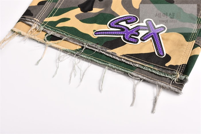Chrome Hearts 크롬하츠 매티 보이 섹스 레코드 카펜터 숏 팬츠 우드랜드 카모 1# 의류 10번 이미지
