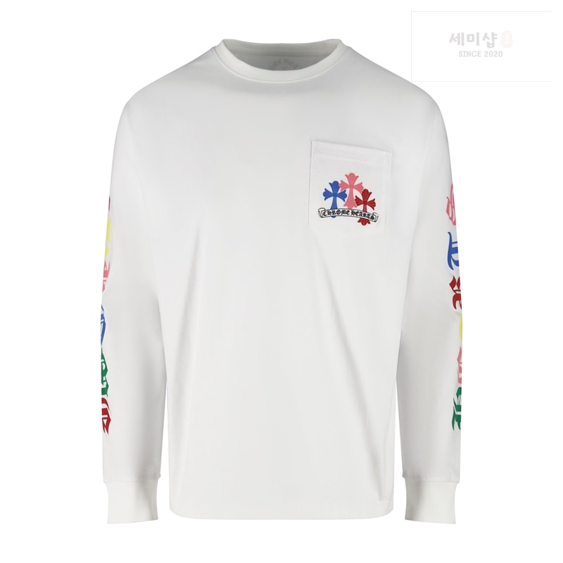 Chrome Hearts 크롬하츠 멀티 컬러 크로스 세머터리 롱슬리브 티셔츠 블랙 의류 5번 이미지