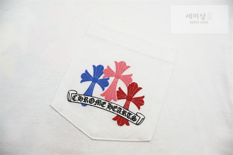Chrome Hearts 크롬하츠 멀티 컬러 크로스 세머터리 롱슬리브 티셔츠 블랙 의류 8번 이미지