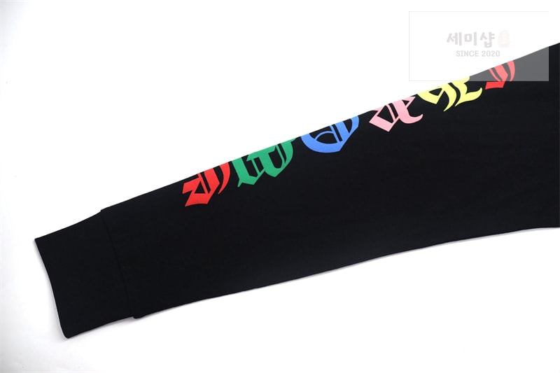 Chrome Hearts 크롬하츠 멀티 컬러 크로스 세머터리 롱슬리브 티셔츠 블랙 의류 23번 이미지