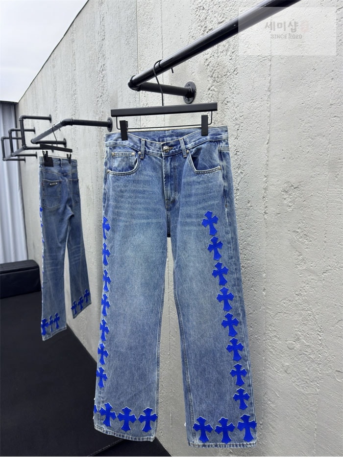 Chrome Hearts 크롬하츠 멀티 크로스 데님 팬츠 의류 17번 이미지