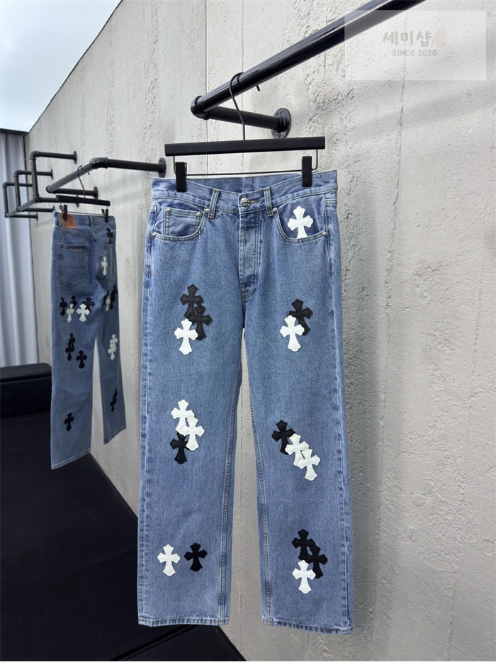 Chrome Hearts 크롬하츠 멀티 크로스 데님 팬츠 의류 2번 이미지
