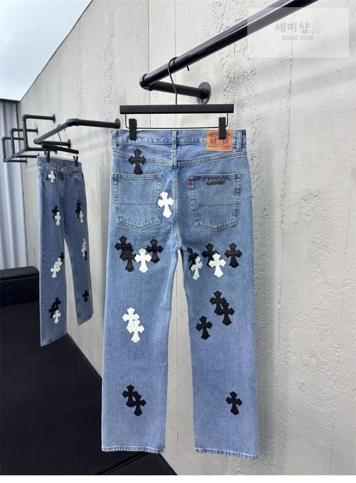 Chrome Hearts 크롬하츠 멀티 크로스 데님 팬츠 의류 3번 이미지