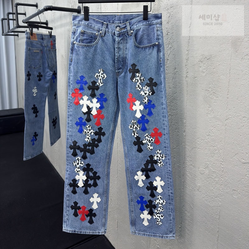 Chrome Hearts 크롬하츠 멀티 크로스 데님 팬츠 의류 19번 이미지