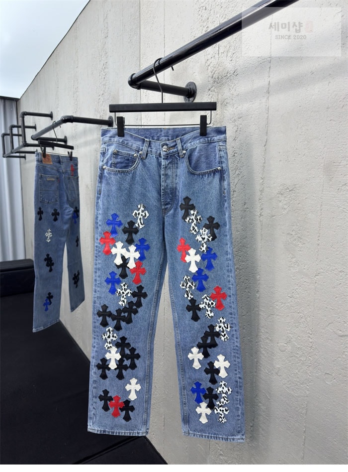 Chrome Hearts 크롬하츠 멀티 크로스 데님 팬츠 의류 1번 이미지