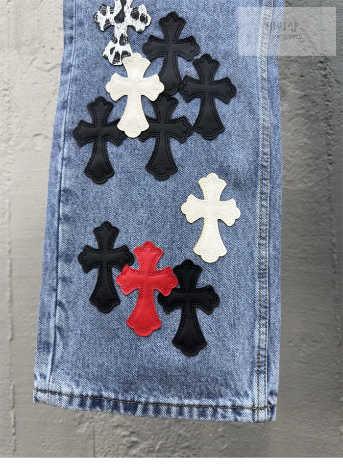 Chrome Hearts 크롬하츠 멀티 크로스 데님 팬츠 의류 5번 이미지