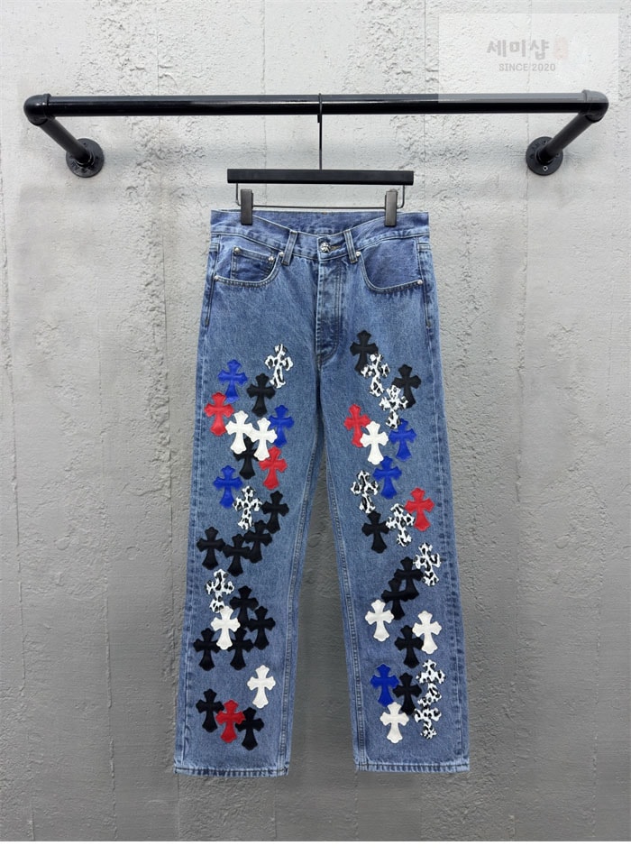 Chrome Hearts 크롬하츠 멀티 크로스 데님 팬츠 의류 9번 이미지