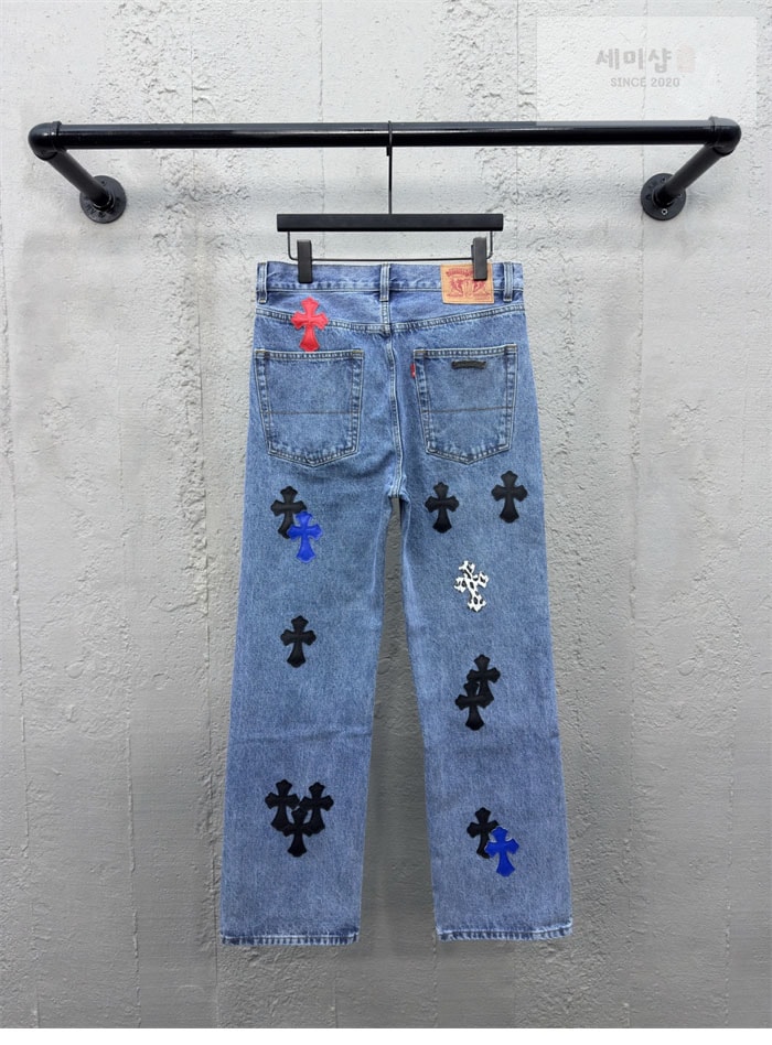 Chrome Hearts 크롬하츠 멀티 크로스 데님 팬츠 의류 10번 이미지