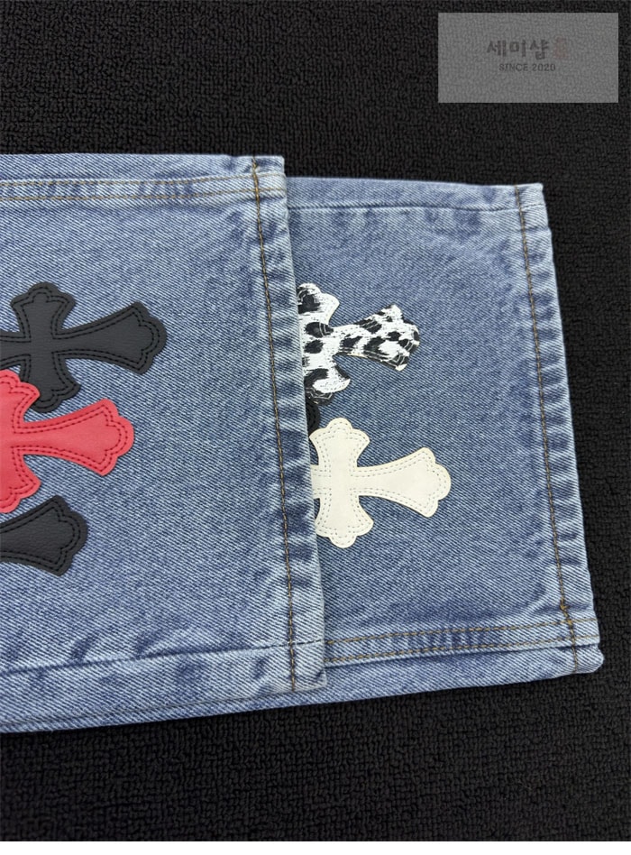 Chrome Hearts 크롬하츠 멀티 크로스 데님 팬츠 의류 18번 이미지