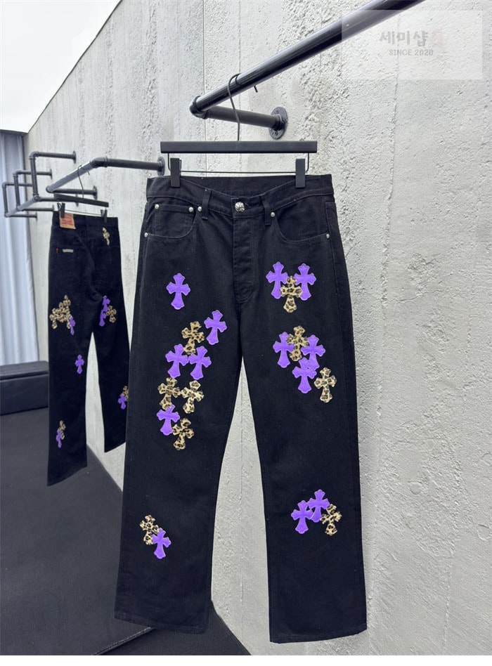 Chrome Hearts 크롬하츠 멀티 크로스 데님 팬츠 의류 2번 이미지