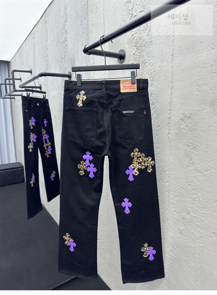 Chrome Hearts 크롬하츠 멀티 크로스 데님 팬츠 의류 3번 이미지