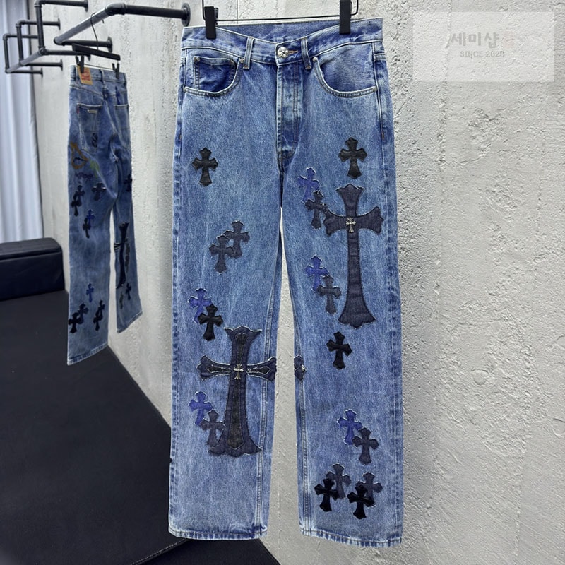 Chrome Hearts 크롬하츠 멀티 크로스 데님 팬츠 의류 1번 이미지