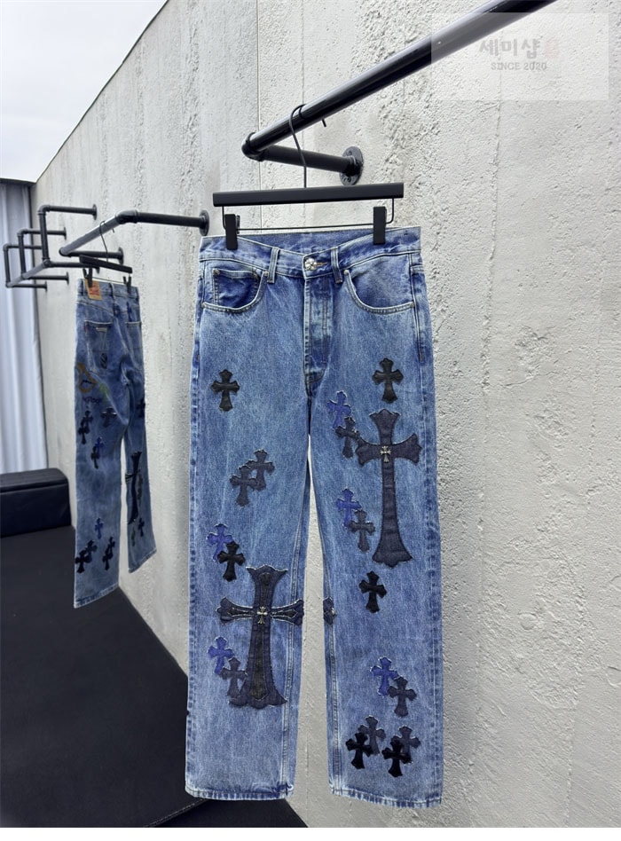 Chrome Hearts 크롬하츠 멀티 크로스 데님 팬츠 의류 2번 이미지