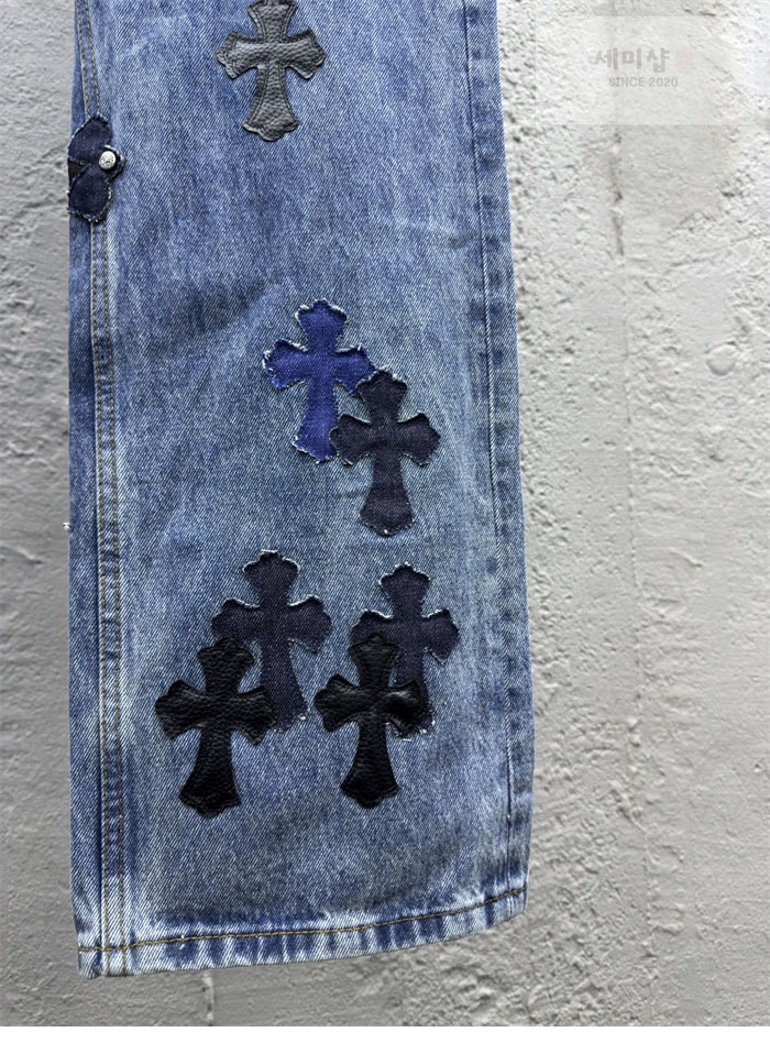 Chrome Hearts 크롬하츠 멀티 크로스 데님 팬츠 의류 7번 이미지