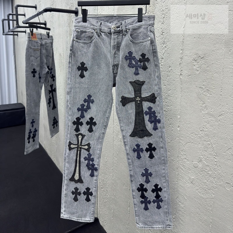 Chrome Hearts 크롬하츠 멀티 크로스 데님 팬츠 의류 1번 이미지
