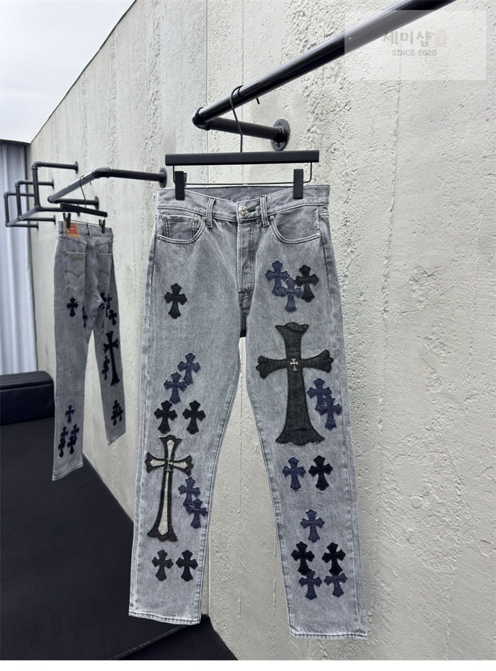 Chrome Hearts 크롬하츠 멀티 크로스 데님 팬츠 의류 2번 이미지