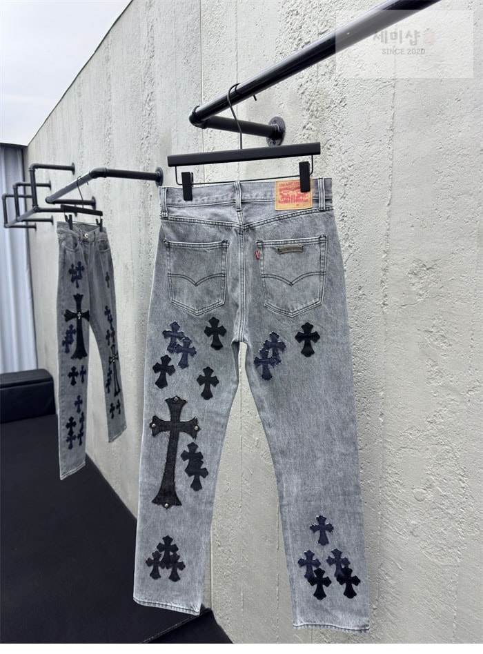 Chrome Hearts 크롬하츠 멀티 크로스 데님 팬츠 의류 3번 이미지