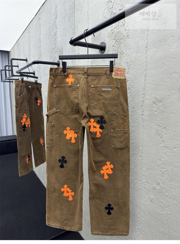 Chrome Hearts 크롬하츠 멀티 크로스 카펜터 데님 팬츠 의류 3번 이미지