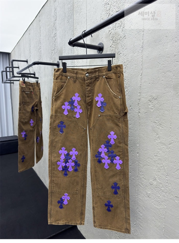 Chrome Hearts 크롬하츠 멀티 크로스 카펜터 데님 팬츠 의류 8번 이미지