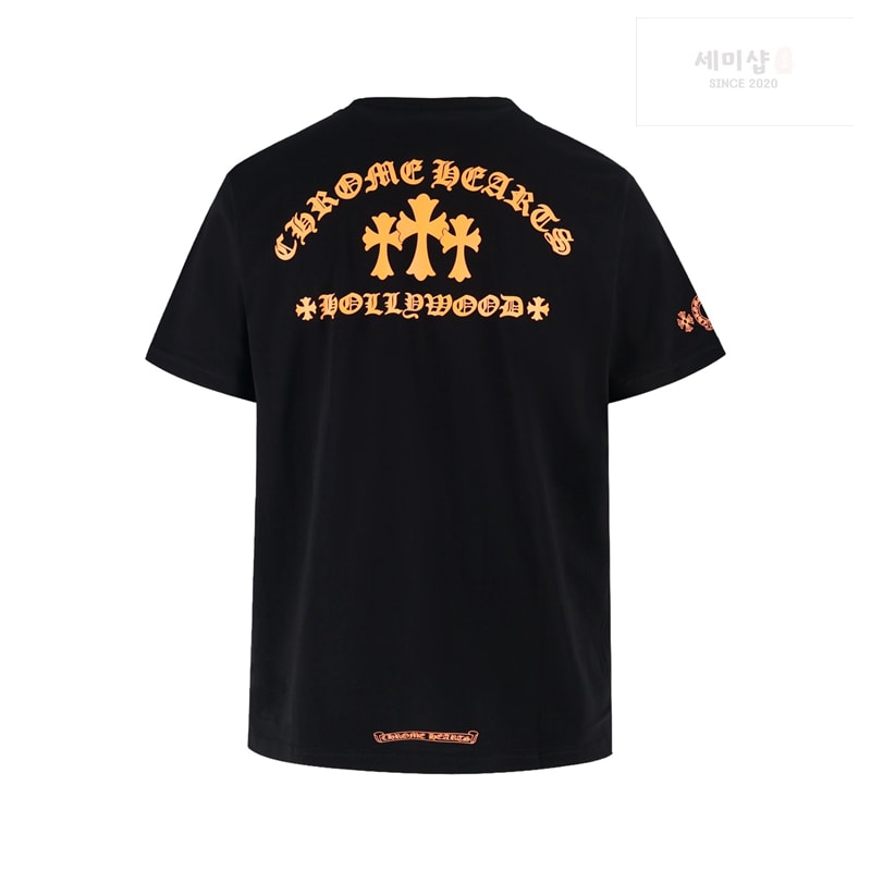Chrome Hearts 크롬하츠 오렌지 세메터리 크로스 반팔 티셔츠 의류 12번 이미지