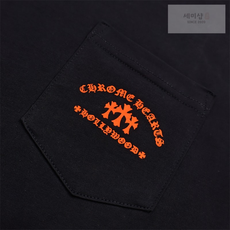 Chrome Hearts 크롬하츠 오렌지 세메터리 크로스 반팔 티셔츠 의류 3번 이미지