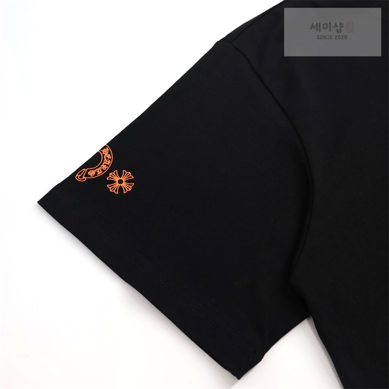 Chrome Hearts 크롬하츠 오렌지 세메터리 크로스 반팔 티셔츠 의류 4번 이미지