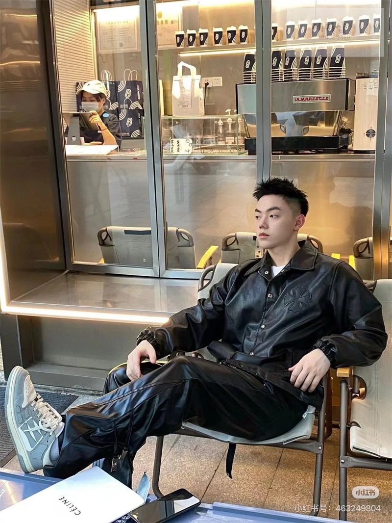 Chrome Hearts 크롬하츠 크로스 레더 자켓 의류 1번 이미지