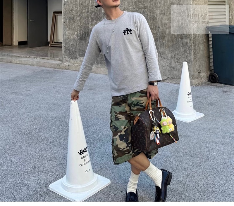 Chrome Hearts 크롬하츠 트리플 크로스 헐리우드 롱슬리브 티셔츠 그레이 의류 20번 이미지