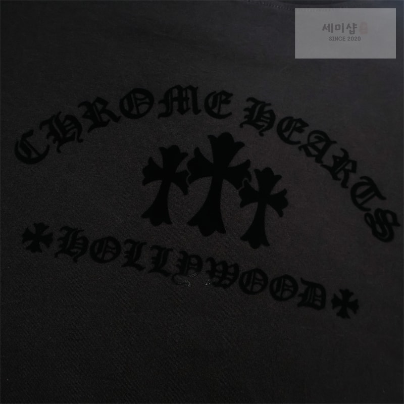 Chrome Hearts 크롬하츠 트리플 크로스 헐리우드 롱슬리브 티셔츠 그레이 의류 18번 이미지