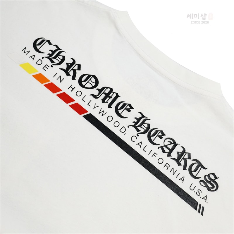 Chrome Hearts 크롬하츠 헐리우드 그라데이션 로고 반팔 티셔츠 블랙 의류 14번 이미지