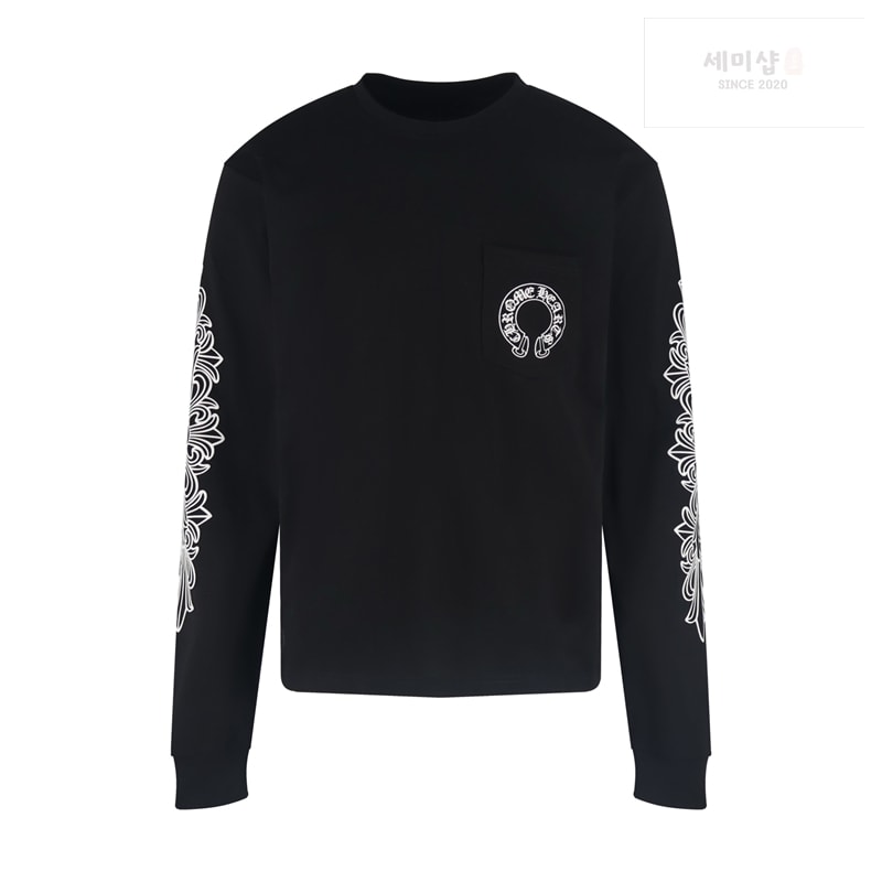 Chrome Hearts 크롬하츠 홀스슈 로고 포켓 롱슬리브 티셔츠 의류 1번 이미지