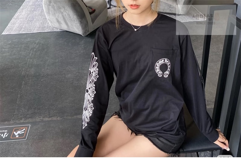 Chrome Hearts 크롬하츠 홀스슈 로고 포켓 롱슬리브 티셔츠 의류 12번 이미지