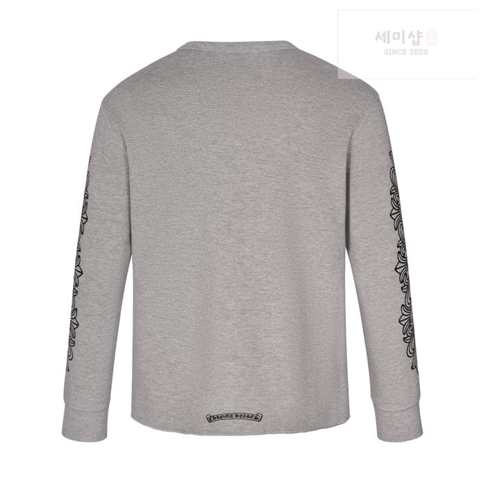 Chrome Hearts 크롬하츠 홀스슈 플로럴 슬리브 와플 써멀 티셔츠 그레이 의류 14번 이미지
