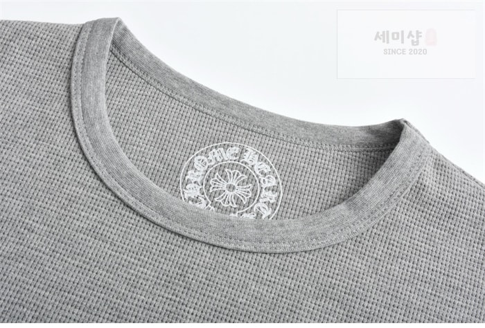 Chrome Hearts 크롬하츠 홀스슈 플로럴 슬리브 와플 써멀 티셔츠 그레이 의류 17번 이미지