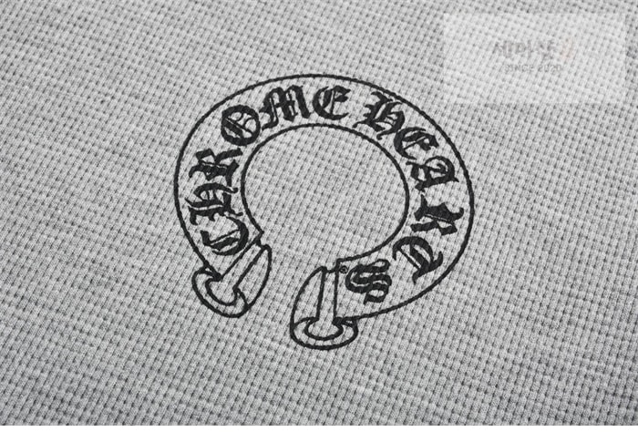 Chrome Hearts 크롬하츠 홀스슈 플로럴 슬리브 와플 써멀 티셔츠 그레이 의류 20번 이미지