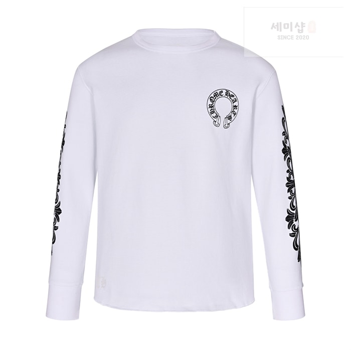 Chrome Hearts 크롬하츠 홀스슈 플로럴 슬리브 와플 써멀 티셔츠 그레이 의류 16번 이미지