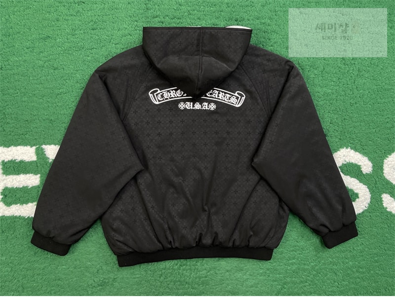 크롬하츠 크롬하츠 G.E.D 홀스슈 리버시블 후드 집업 자켓 블랙 의류 1번 이미지