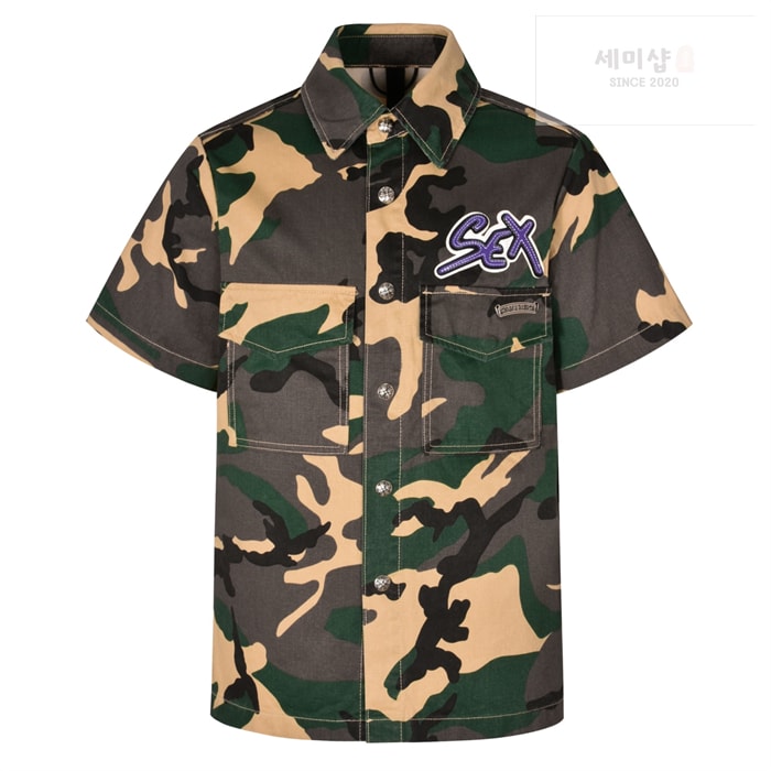 Chrome Hearts 크롬하츠 x 매티 보이 섹스 반팔 셔츠 녹색 의류 13번 이미지