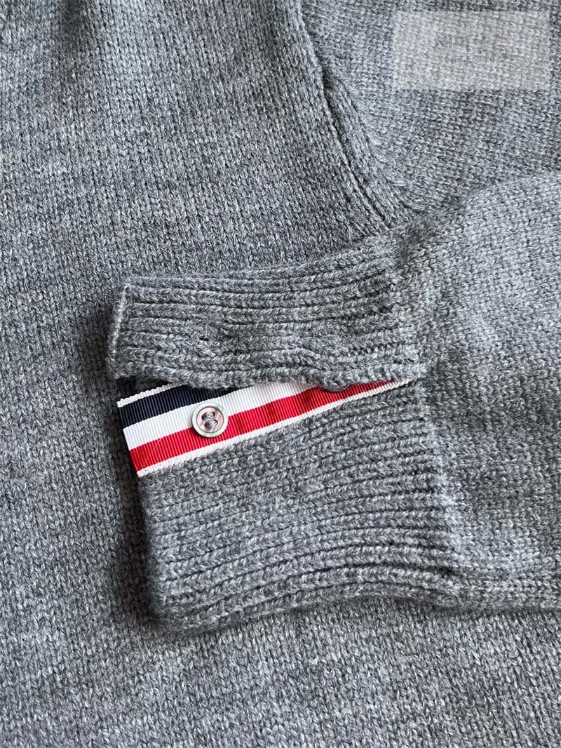 Thom Browne 톰브라운 기스 인타르시아 메리노 울 후디 그레이 의류 20번 이미지