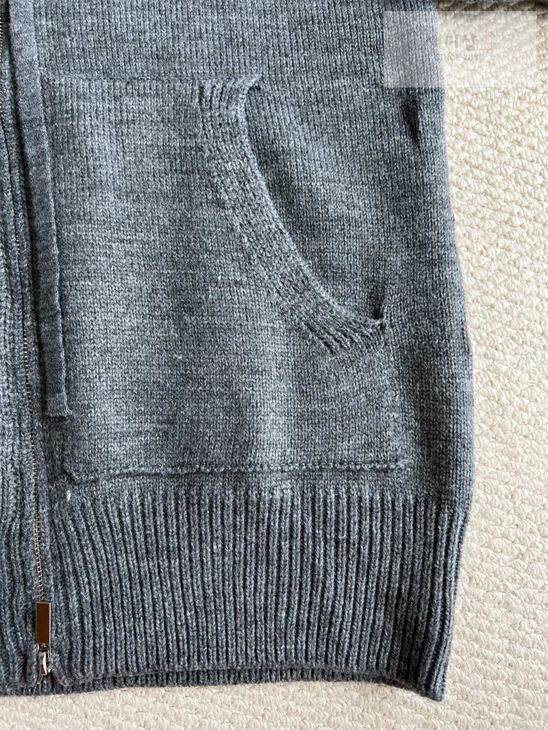 Thom Browne 톰브라운 기스 인타르시아 메리노 울 후디 그레이 의류 21번 이미지