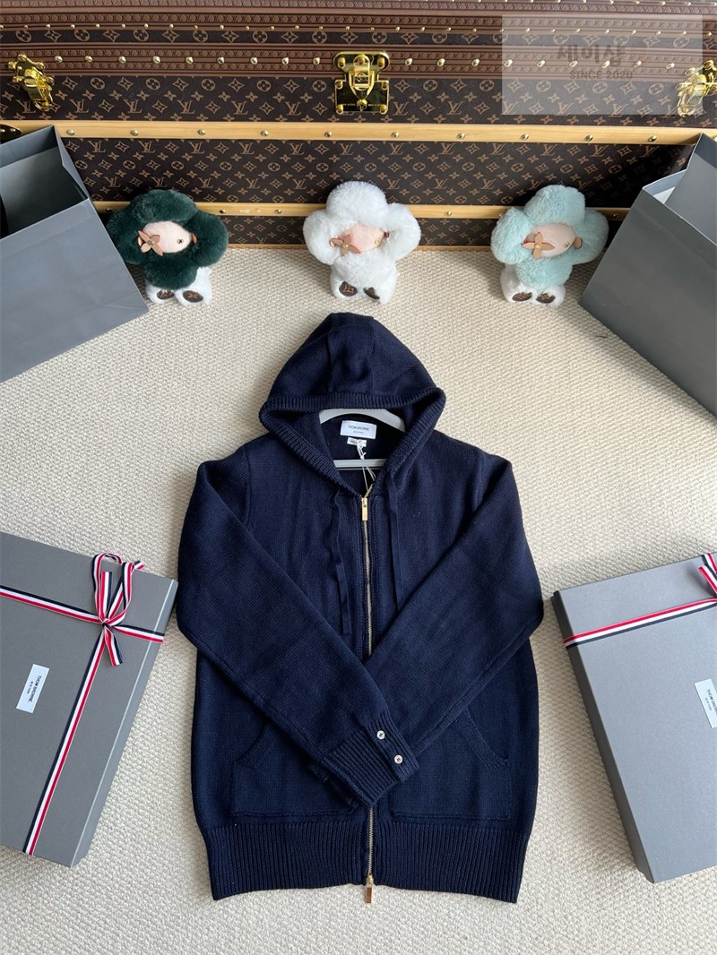 Thom Browne 톰브라운 기스 인타르시아 메리노 울 후디 그레이 의류 24번 이미지