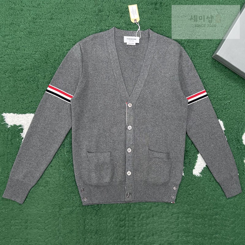 Thom Browne 톰브라운 밀라노 스티치 암밴드 가디건 네이비 의류 1번 이미지