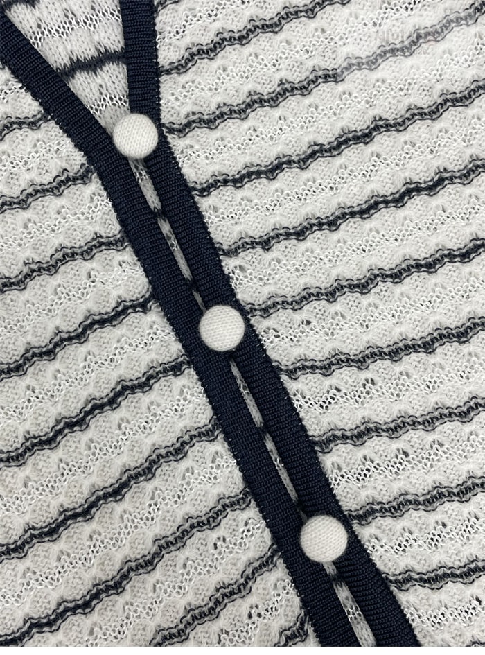 Thom Browne 톰브라운 보우 디테일 스트라이프 V넥 가디건 의류 15번 이미지
