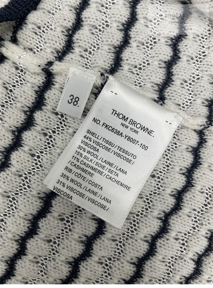 Thom Browne 톰브라운 보우 디테일 스트라이프 V넥 가디건 의류 23번 이미지