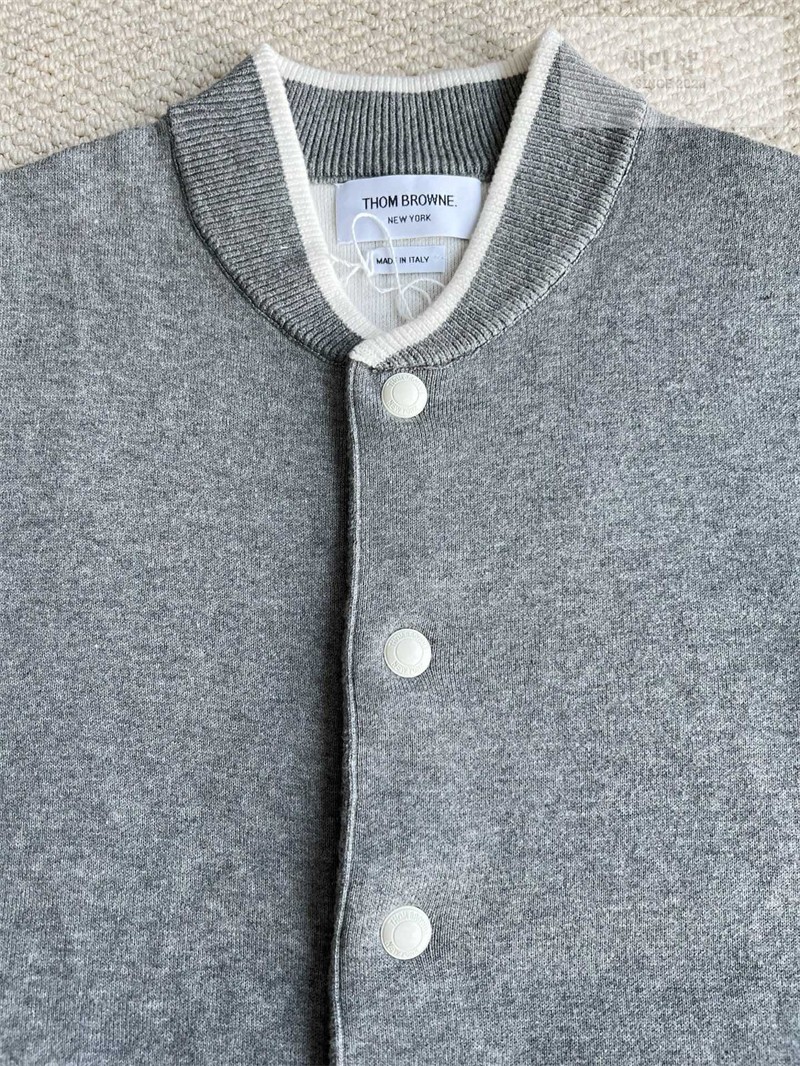 Thom Browne 톰브라운 사선완장 럭비 스트라이프 밀라노 가디건 네이비 의류 19번 이미지